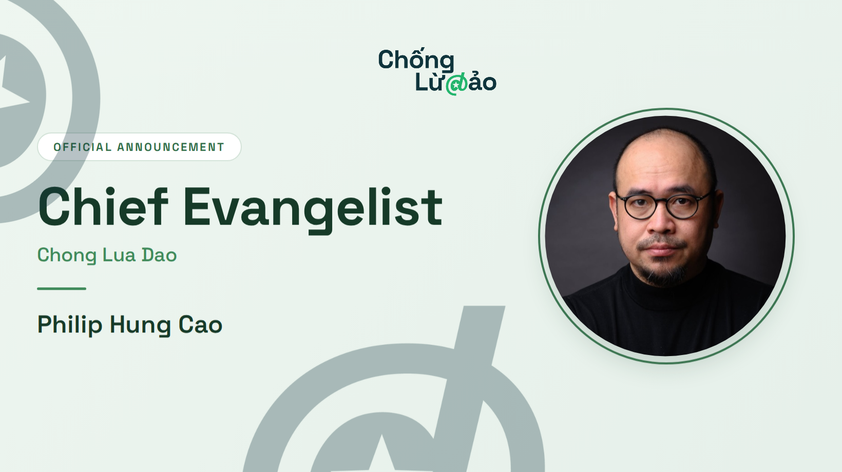 Mr. Philip Hung Cao officially becomes Chief Evangelist of Chong Lua Dao