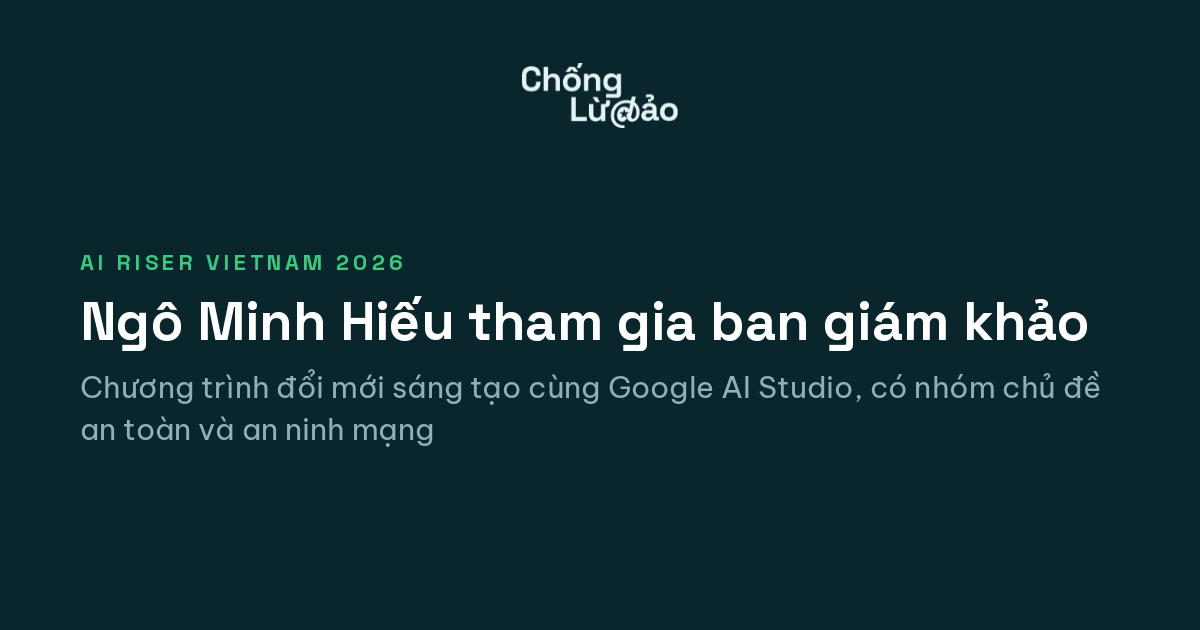 Mr Hieu Ngo Joins the Judging Panel of AI Riser Vietnam 2026